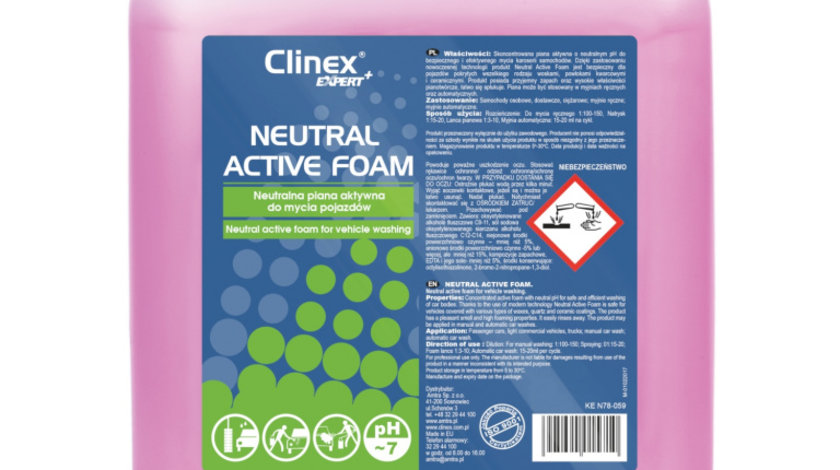 Șampon Spumă Activă pH Neutru Clinex Expert+ 20L 40-006