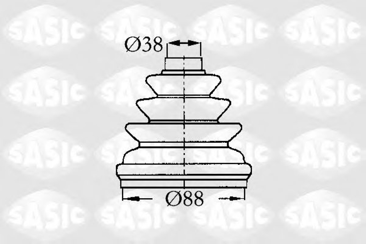 Ansamblu burduf, articulatie planetara CITROEN XANTIA (X2) (1998 - 2003) SASIC 2873803 piesa NOUA