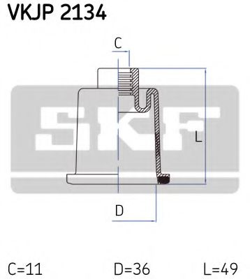 Ansamblu burduf, directie CITROEN XANTIA (X1) (1993 - 1998) SKF VKJP 2134 piesa NOUA