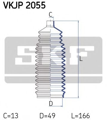 Ansamblu burduf, directie DAEWOO NUBIRA Limuzina (KLAJ) (1997 - 2016) SKF VKJP 2055 piesa NOUA