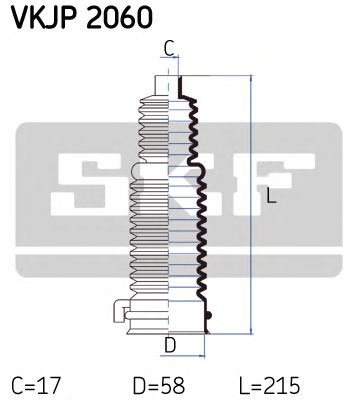 Ansamblu burduf, directie FORD MONDEO II (BAP) (1996 - 2000) SKF VKJP 2060 piesa NOUA