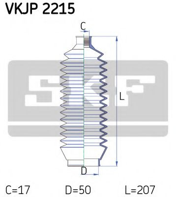 Ansamblu burduf, directie MITSUBISHI PAJERO III Canvas Top (V6_W, V7_W) (2000 - 2006) SKF VKJP 2215 piesa NOUA