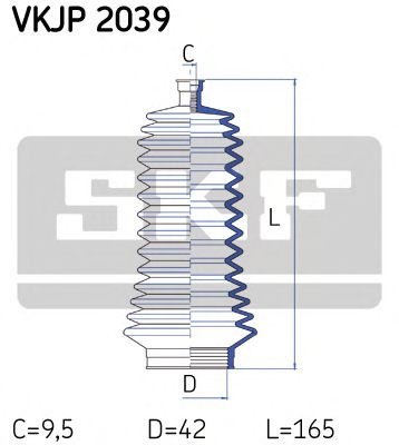 Ansamblu burduf, directie OPEL MOVANO autobasculanta (H9) (1999 - 2010) SKF VKJP 2039 piesa NOUA