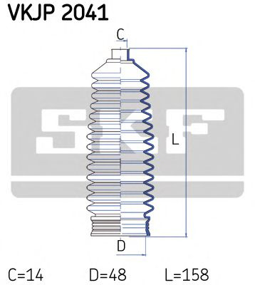 Ansamblu burduf, directie OPEL VECTRA B Hatchback (38) (1995 - 2003) SKF VKJP 2041 piesa NOUA