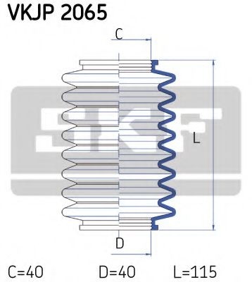 Ansamblu burduf, directie PEUGEOT 306 (7B, N3, N5) (1993 - 2003) SKF VKJP 2065 piesa NOUA