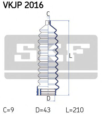 Ansamblu burduf, directie SEAT CORDOBA (6K1, 6K2) (1993 - 1999) SKF VKJP 2016 piesa NOUA