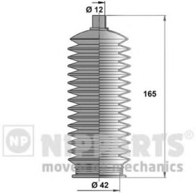 Ansamblu burduf, directie SUZUKI IGNIS I (FH) (2000 - 2005) NIPPARTS N2847015 piesa NOUA