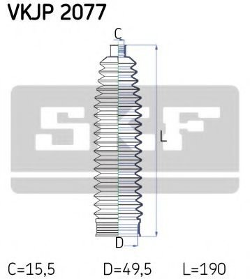 Ansamblu burduf, directie VW PASSAT CC (357) (2008 - 2012) SKF VKJP 2077 piesa NOUA