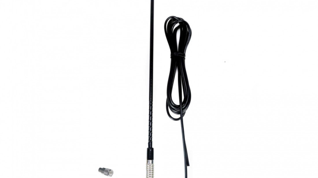 Antena CB PNI S60 cu fluture, lungime spic 59 cm, cu montura, cablu 4 m si mufa PL, fibra de sticla PNI-S60CAB