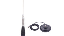 ANTENA RADIO CB MEGAWAT ML100 BLACK CU MAGNET INCL...