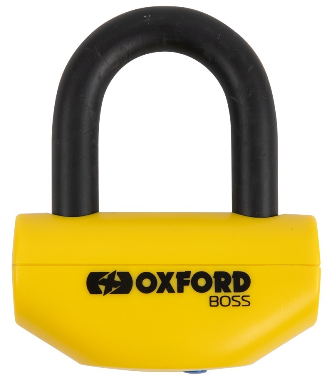 Antifurt Blocator Disc Frana Moto Oxford Boss 12.7mm Disc Lock Metal Galben OF39