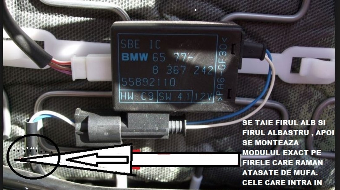 Anulare eroare Senzor prezenta pasager BMW #726043