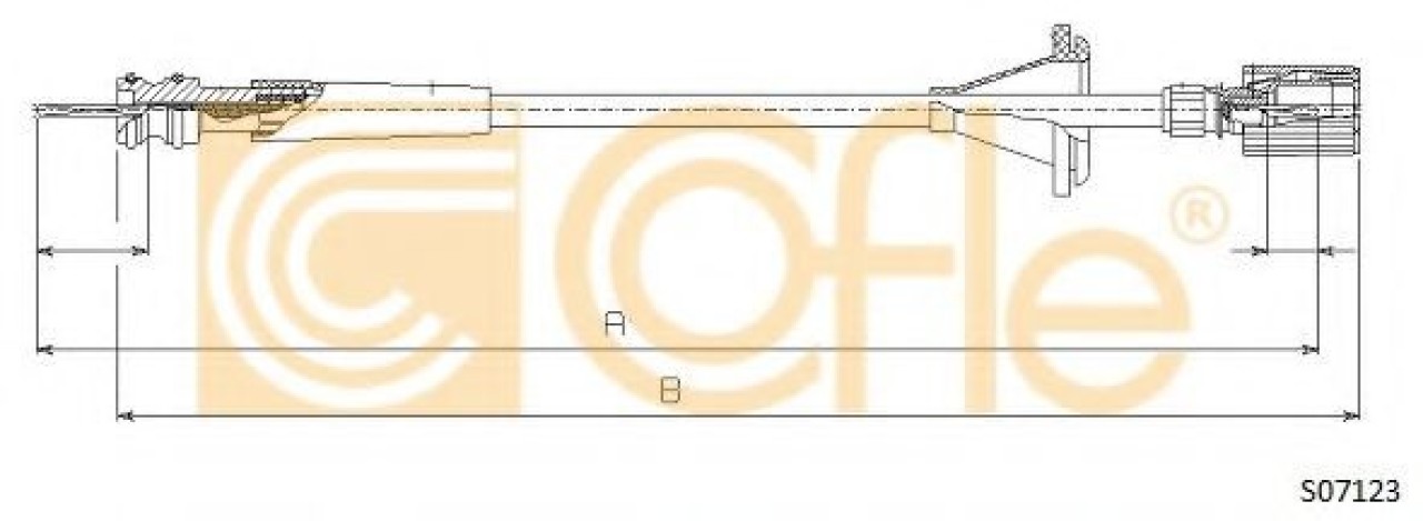 Arbore tahometru FIAT DUCATO platou / sasiu (230) (1994 - 2002) COFLE S07123 piesa NOUA