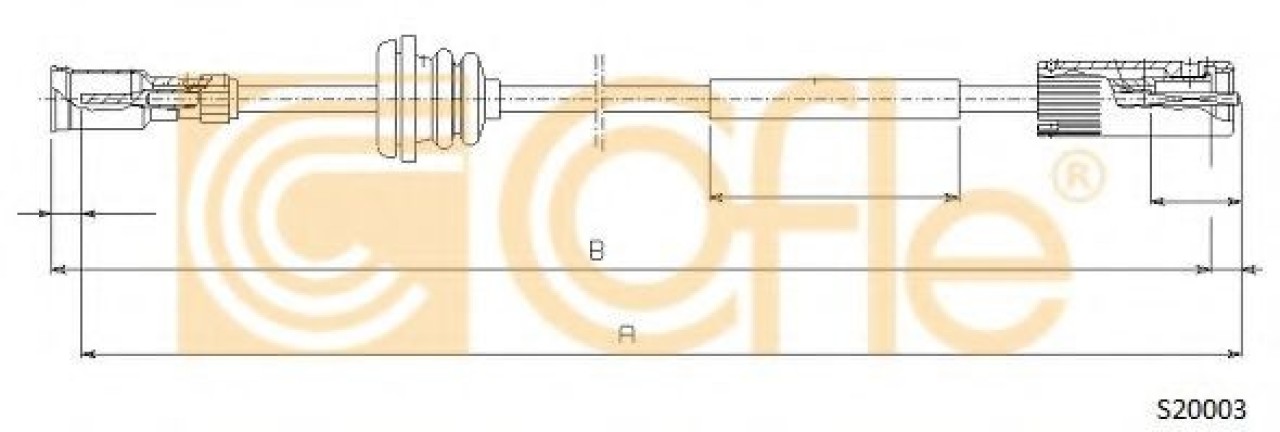 Arbore tahometru OPEL CORSA B (73, 78, 79) (1993 - 2002) COFLE S20003 piesa NOUA