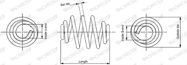 Arc Elicoidal Monroe Bmw SN3619