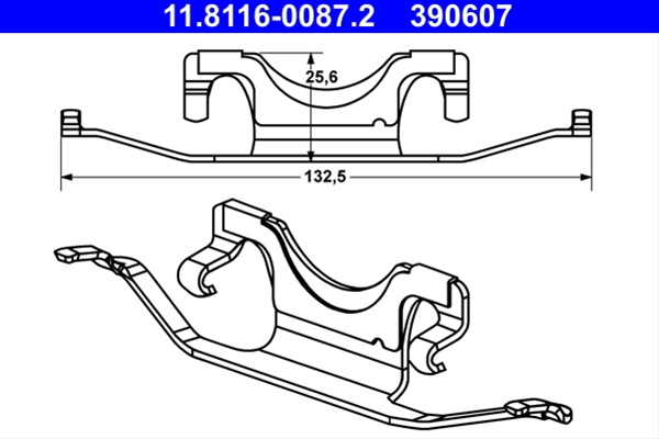 Arc, Etrier Frana Ate Mercedes-Benz 11.8116-0087.2