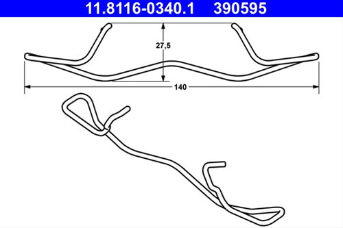 Arc, Etrier Frana Ate Mercedes-Benz 11.8116-0340.1