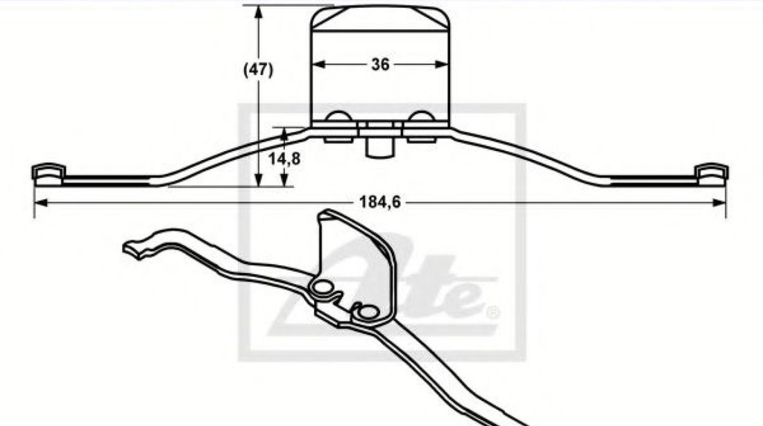 Arc, etrier frana AUDI A8 (4E) (2002 - 2010) ATE 11.8116-0410.2 piesa NOUA