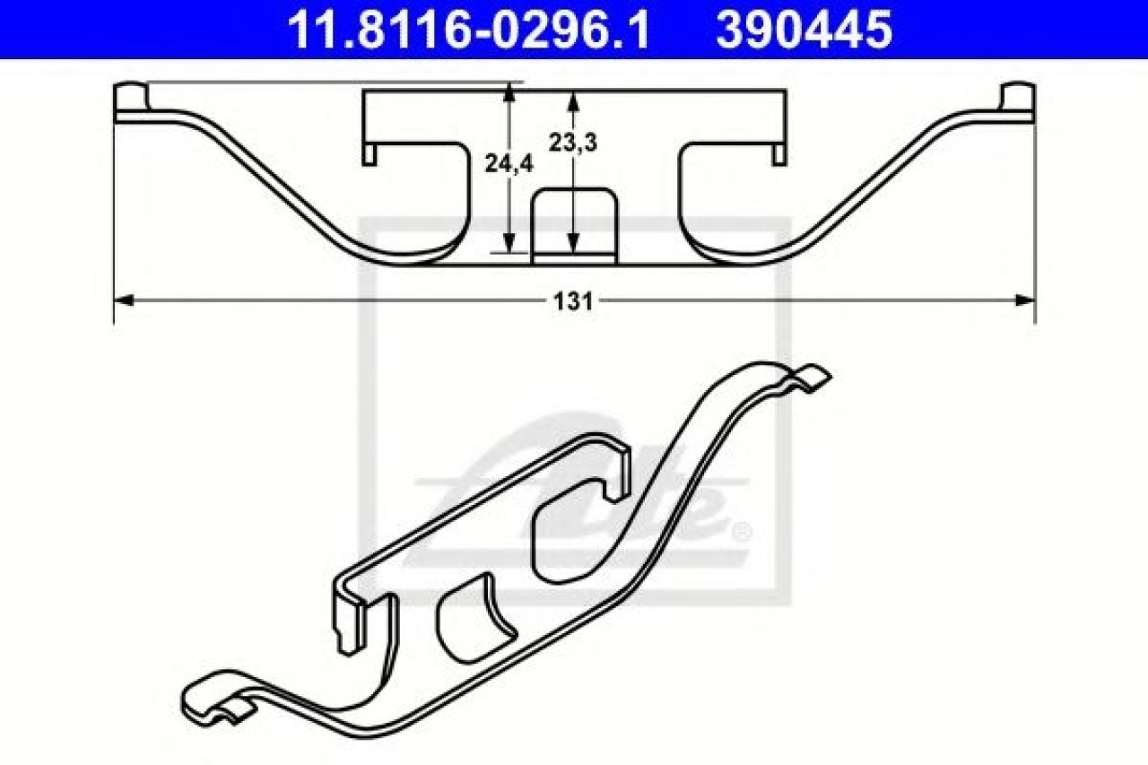 Arc, etrier frana BMW Seria 3 Touring (E46) (1999 - 2005) ATE 11.8116-0296.1 piesa NOUA