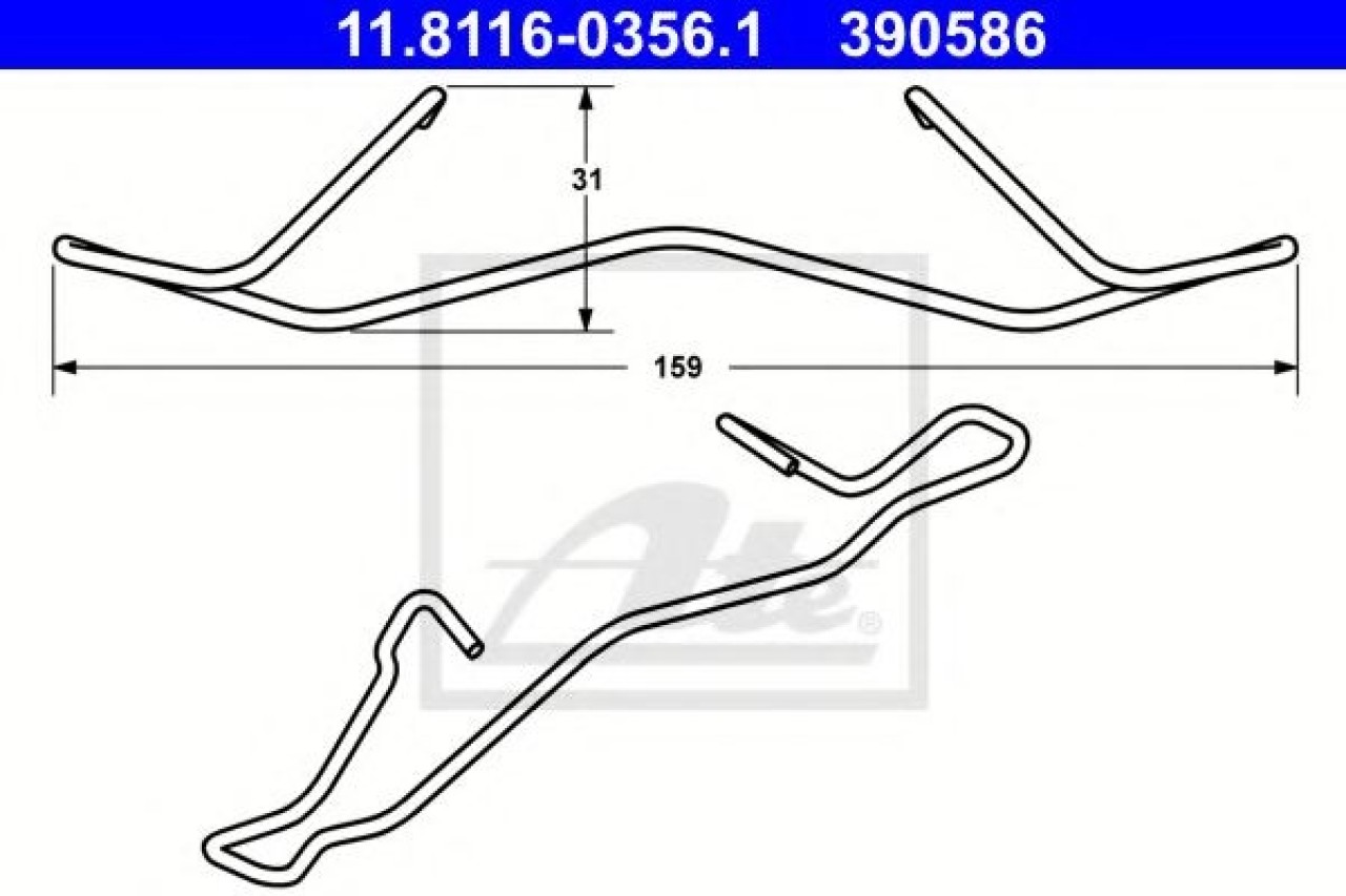 Arc, etrier frana CITROEN C4 Cupe (LA) (2004 - 2011) ATE 11.8116-0356.1 piesa NOUA