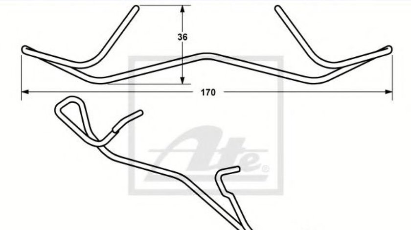 Arc, etrier frana RENAULT MEGANE III Cupe (DZ0/1) (2008 - 2016) ATE 11.8116-0351.1 piesa NOUA