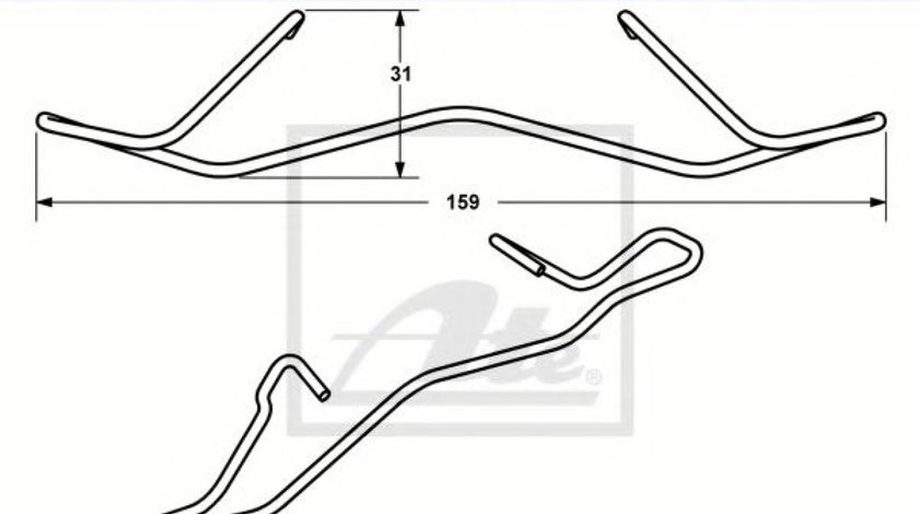 Arc, etrier frana RENAULT MEGANE III Grandtour (KZ0/1) (2008 - 2016) ATE 11.8116-0356.1 piesa NOUA