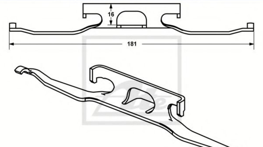 Arc, etrier frana VW LT II caroserie (2DA, 2DD, 2DH) (1996 - 2006) ATE 11.8116-0191.1 piesa NOUA