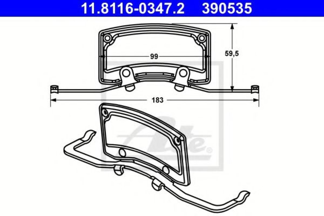 Arc, etrier frana VW PHAETON (3D) (2002 - 2016) ATE 11.8116-0347.2 piesa NOUA