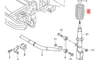 Arc fata Volkswagen Amarok 2H 2015 2016 OEM 2H0411...