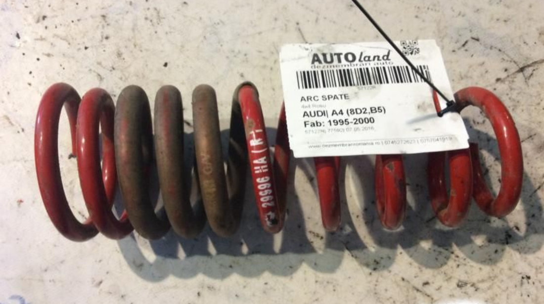 Arc Spate 4x4 Rosu Audi A4 8D2,B5 1995-2000