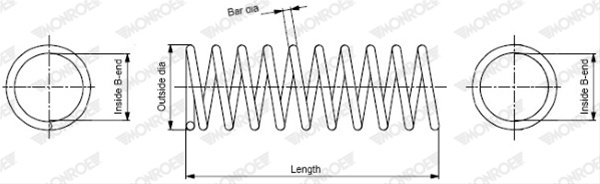 Arc Spiral Monroe Mercedes-Benz SP3453