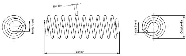 Arc spiral puntea spate (MONSP3249 MONROE) AUDI