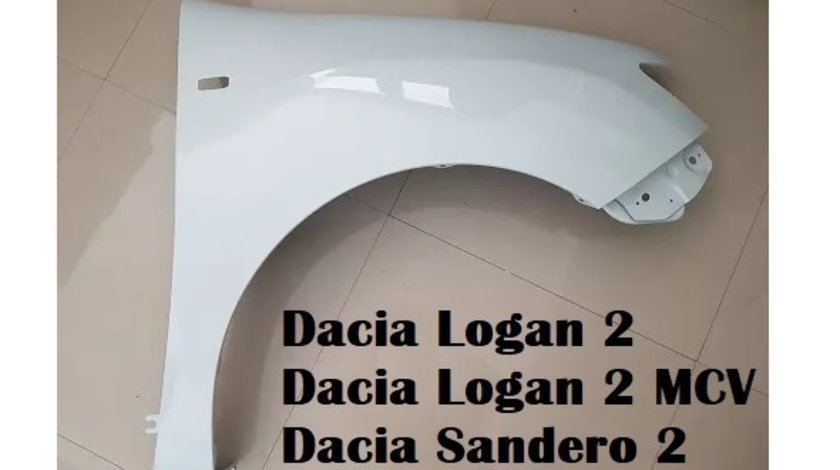 Aripa fata dreapta alba Dacia Logan 2 MCV 2013-2020 NOUA (alb 369)