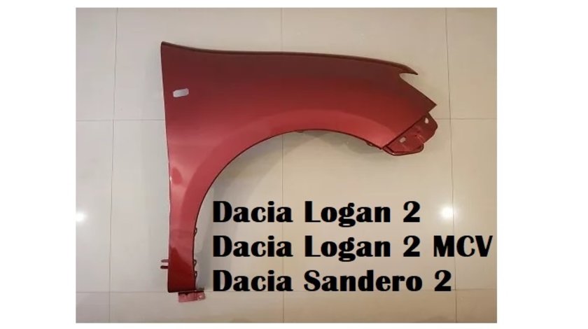 Aripa fata dreapta vopsita rosu Dacia Logan 2 MCV 2013-2020 NOUA (Rosu B76)