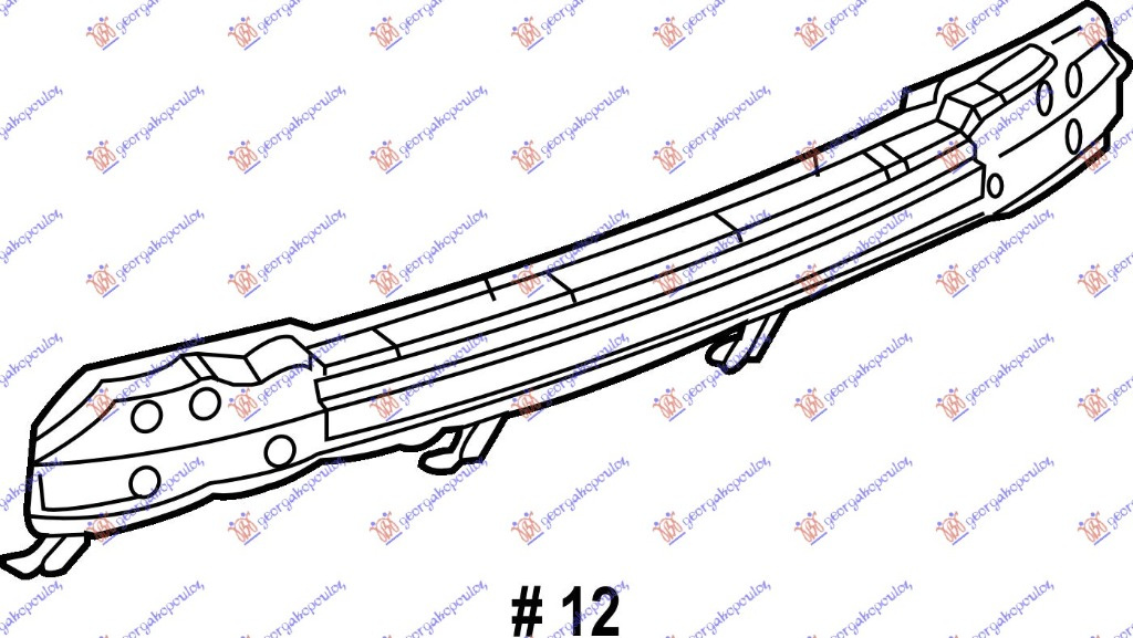 Armatura/Ranforsare/Intaritura Bara Spate Opel Antara 2006 2007 2008 2009 2010 2011 2012 2013 2014 2015