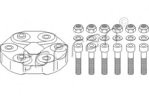 Articulatie, cardan MERCEDES E-CLASS Combi (S124) (1993 - 1996) TOPRAN 400 239 piesa NOUA