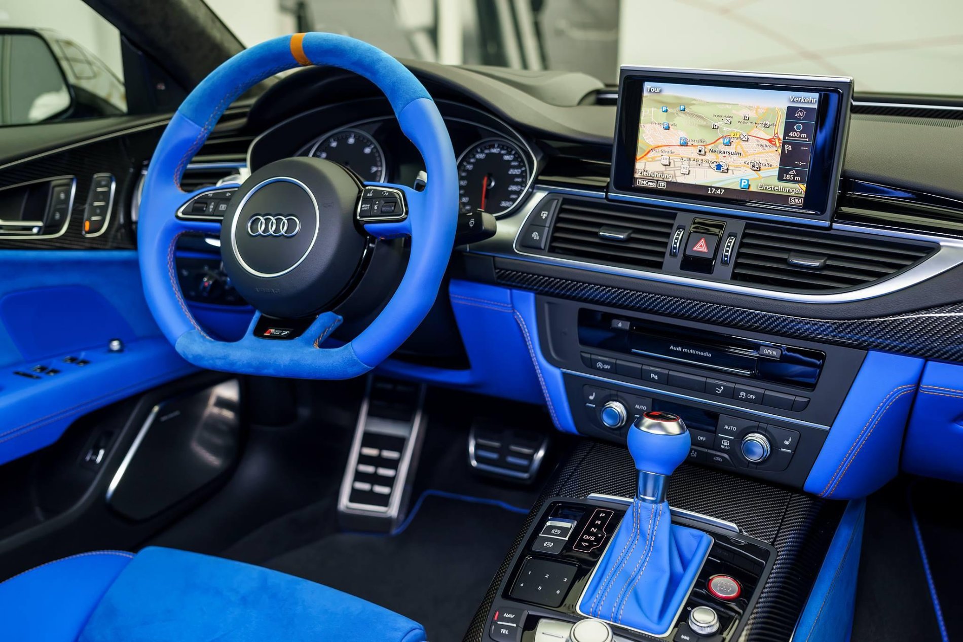 Poze Masini Tari - Audi RS7 cu interior albastru - 453420