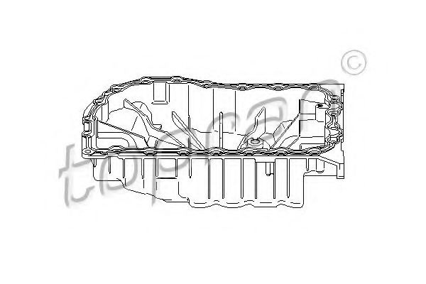 Baie ulei RENAULT LAGUNA II Grandtour (KG0/1) (2001 - 2016) TOPRAN 700 685 piesa NOUA