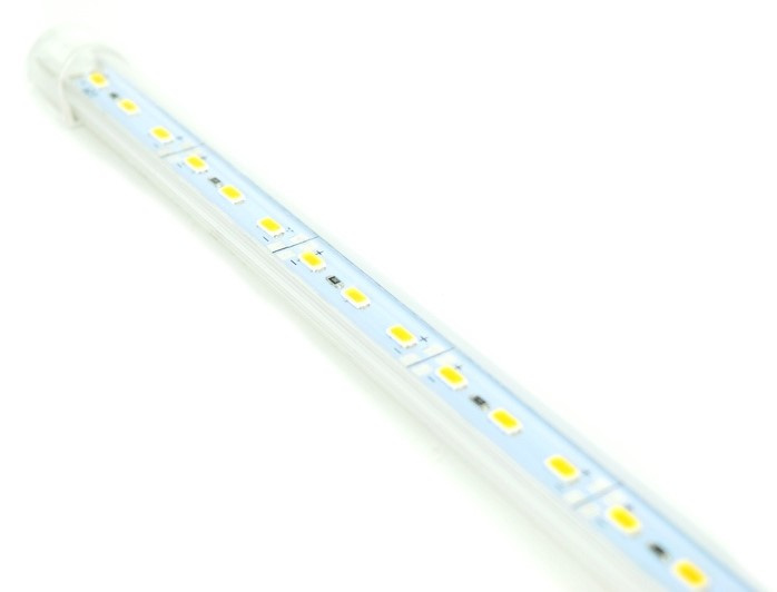 Banda Led Rigida Korea Chip Cu Profil 886AL 1M 12V Lumina Alb Cald 4300k 18W 5630 Cod ALSZ07 170817-32