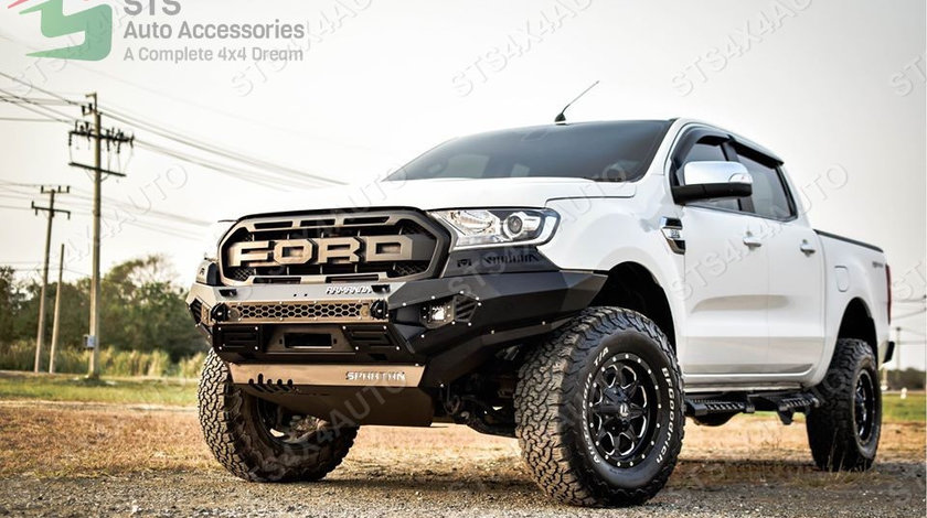 BARA FATA HEAVYDUTY CU PROIECTOARE LED FORD RANGER T7/T8 2015-2020 [SPARTAN]