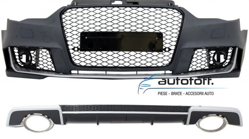 Bara fata si Difuzor bara spate Audi A3 8V (12-15) RS3 Design