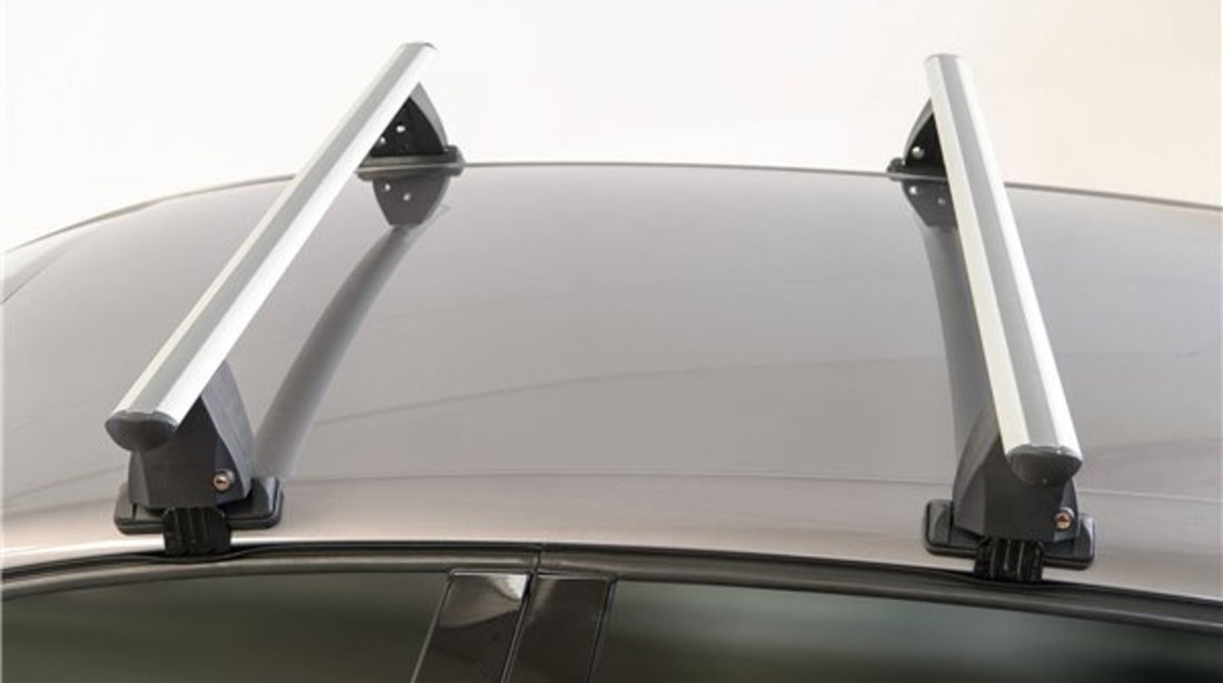 Bare transversale Menabo Delta Silver pentru Kia Rio (DE) Hatchback, 5 usi, model 2005-2011