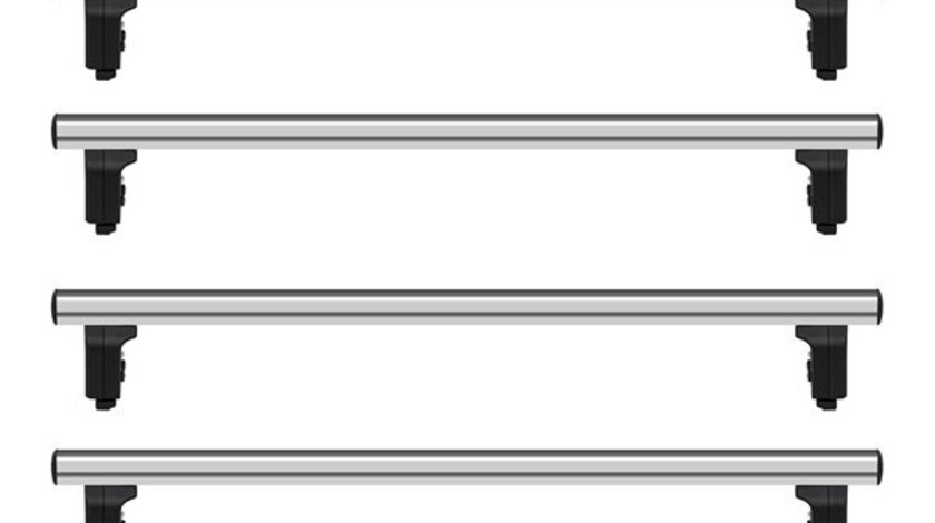 Bare transversale Volkswagen Crafter, model 2006-2017, L1,L2,L3,L4,L5 - H1,H2,H3, aluminiu, Menabo Professional