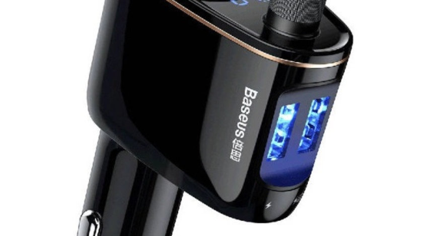 Baseus Modulator FM Bluetooth USB Negru S-06 CCHC000001