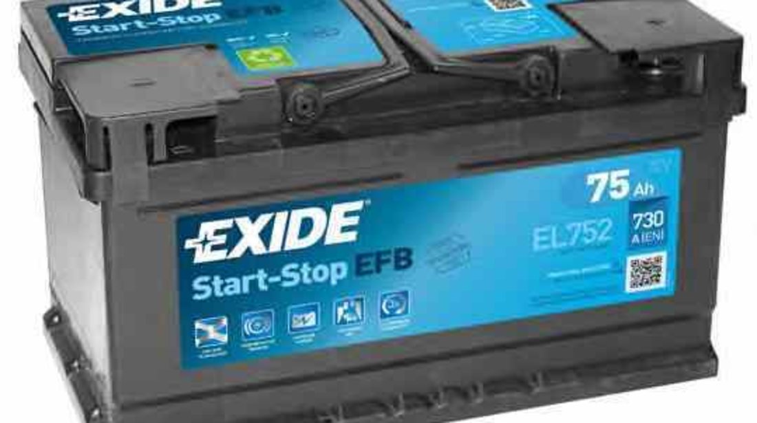 Baterie acumulator FORD FOCUS III EXIDE EL752 #18790516