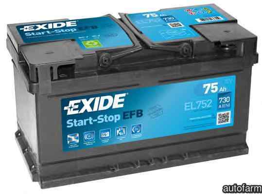 Baterie acumulator FORD MONDEO V Turnier EXIDE EL752 #18790531