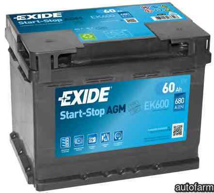 Baterie acumulator SEAT LEON ST 5F8 EXIDE EK600 #18153491