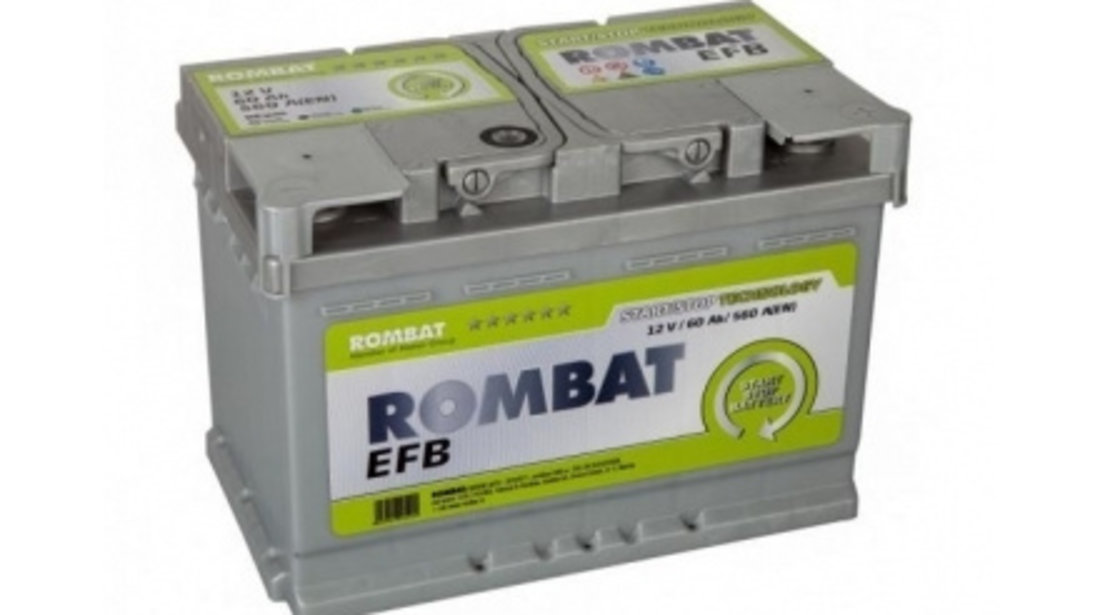 Baterie auto Rombat EFB Start-Stop 60Ah 560A 5601120056 cod intern:  5601120056 #64226364