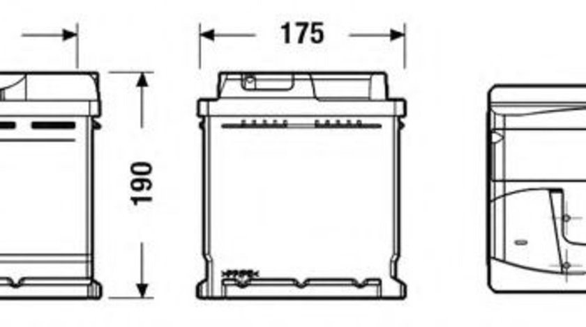 Baterie de pornire AUDI A4 (8EC, B7) (2004 - 2008) EXIDE EB620 piesa NOUA