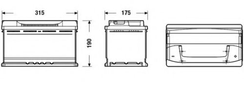 Baterie de pornire AUDI A4 Avant (8D5, B5) (1994 - 2001) EXIDE EB800 piesa NOUA